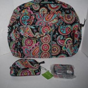 Vera Bradley Parisian Paisley Weekender Pill Cos